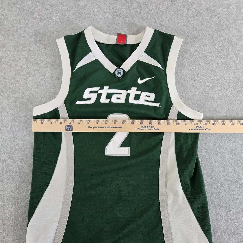 Michigan‎ State Spartans Nike Elite Basketball Jersey Team Mens Small #2 Y2K VTG